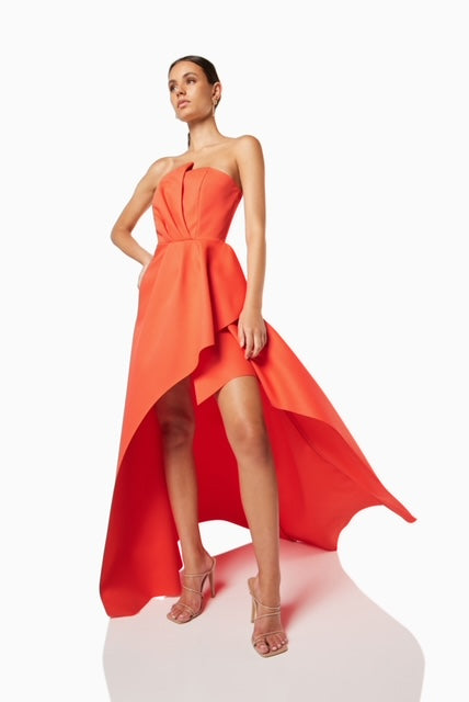 Wynry Orange Gown - Dress Hire Perth