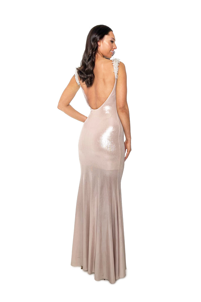 
                  
                    Champagne Gown Perth Dress Hire
                  
                