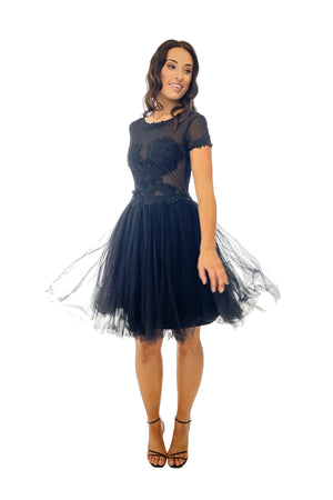 
                  
                    Illusion Black Lace Dress Cocktail Dress Perth Dress Hire
                  
                