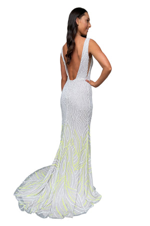 
                  
                    White Beaded Gown Perth Dress Hire
                  
                
